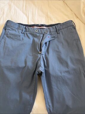 Isaia Men's Blue Casual Chino Pants